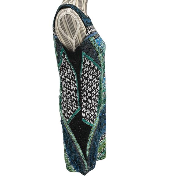 Ronni Nicole Sheath Dress boho Sleeveless Womens Size 6 Lace Mesh Back Zip Dress - Picture 4 of 9